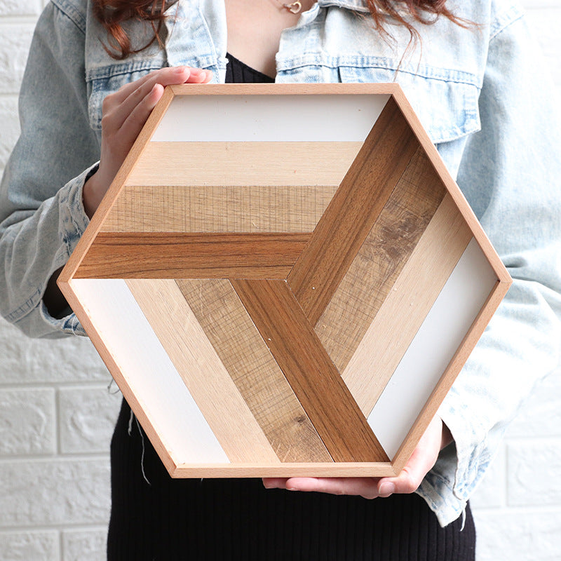 Natural Wood Cake Serving Tray