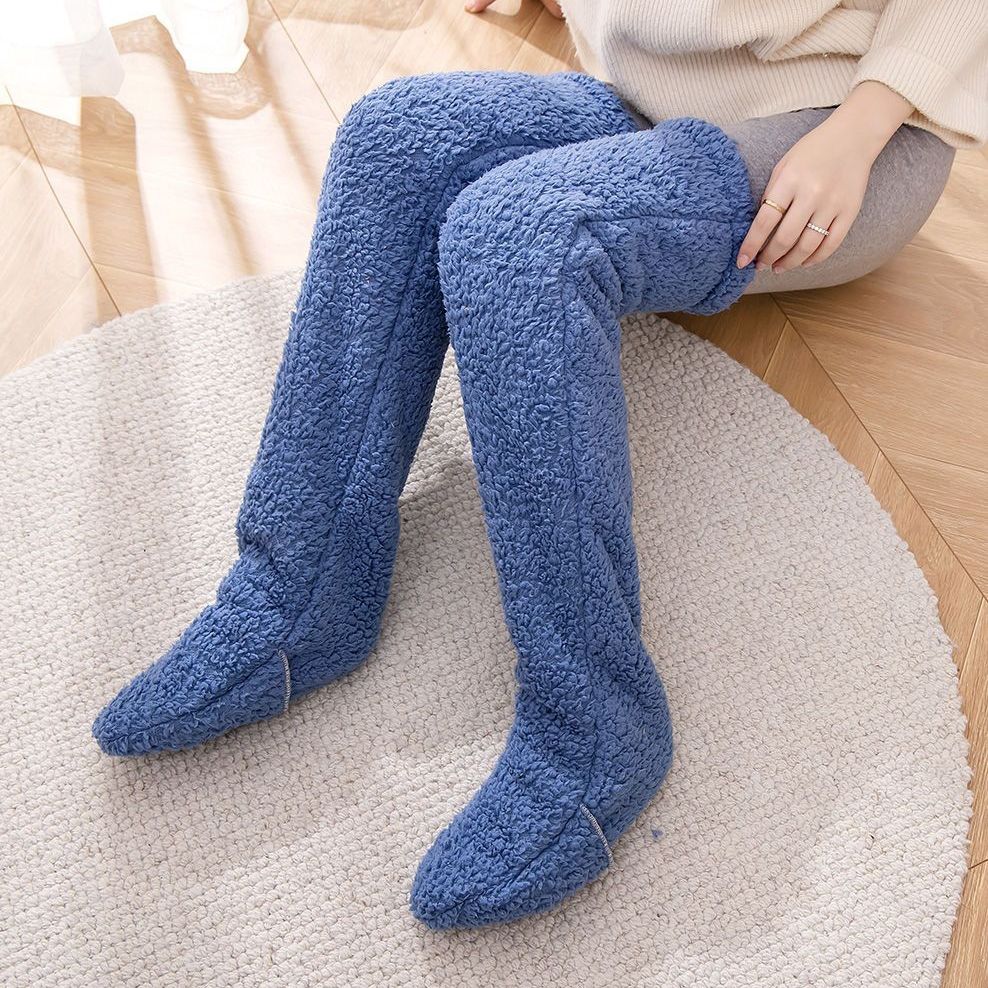 Cotton Fuzzy Over-Knee Socks