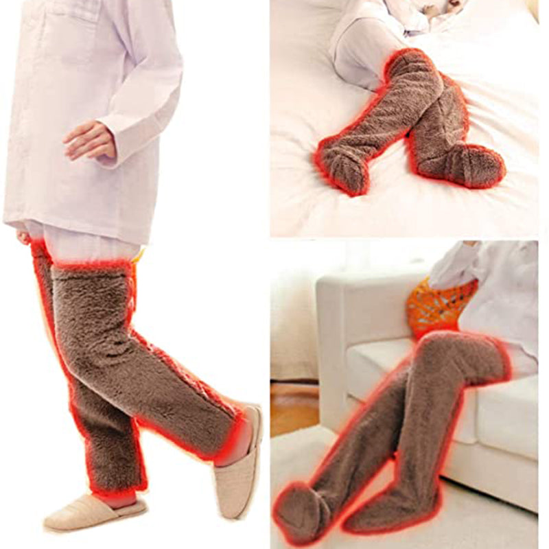 Cotton Fuzzy Over-Knee Socks