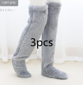 Cotton Fuzzy Over-Knee Socks