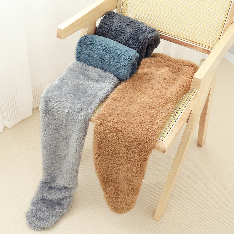Cotton Fuzzy Over-Knee Socks