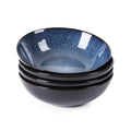 Peacock Blue Ceramic Bowls, Set of 4, 30oz