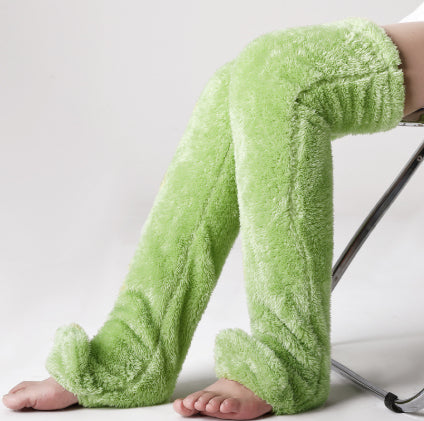 Cotton Fuzzy Over-Knee Socks