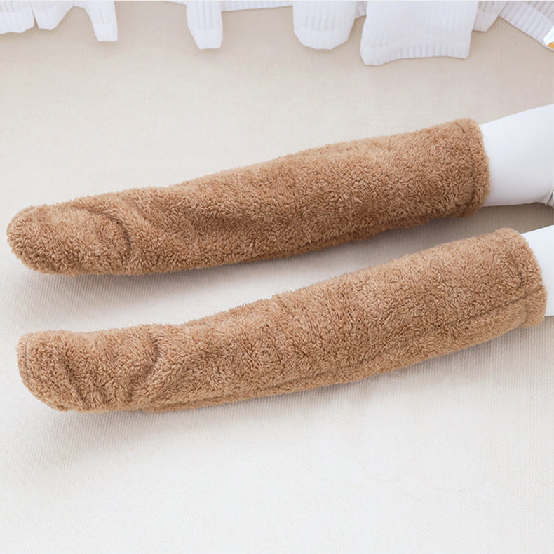 Cotton Fuzzy Over-Knee Socks