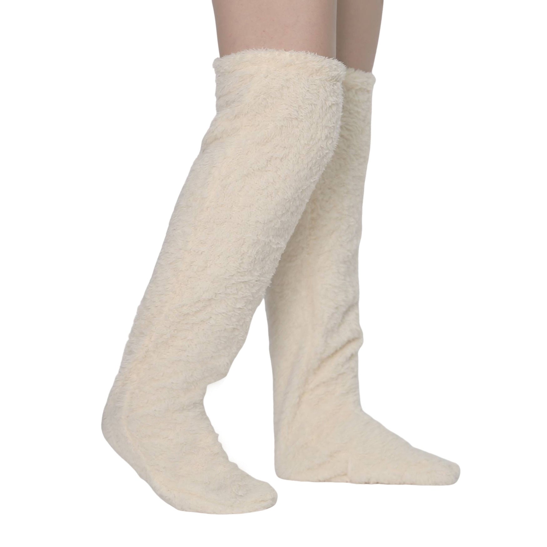 Cotton Fuzzy Over-Knee Socks