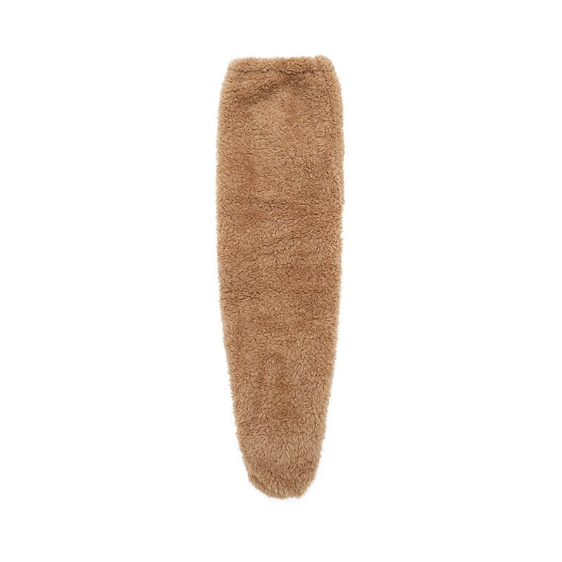 Cotton Fuzzy Over-Knee Socks